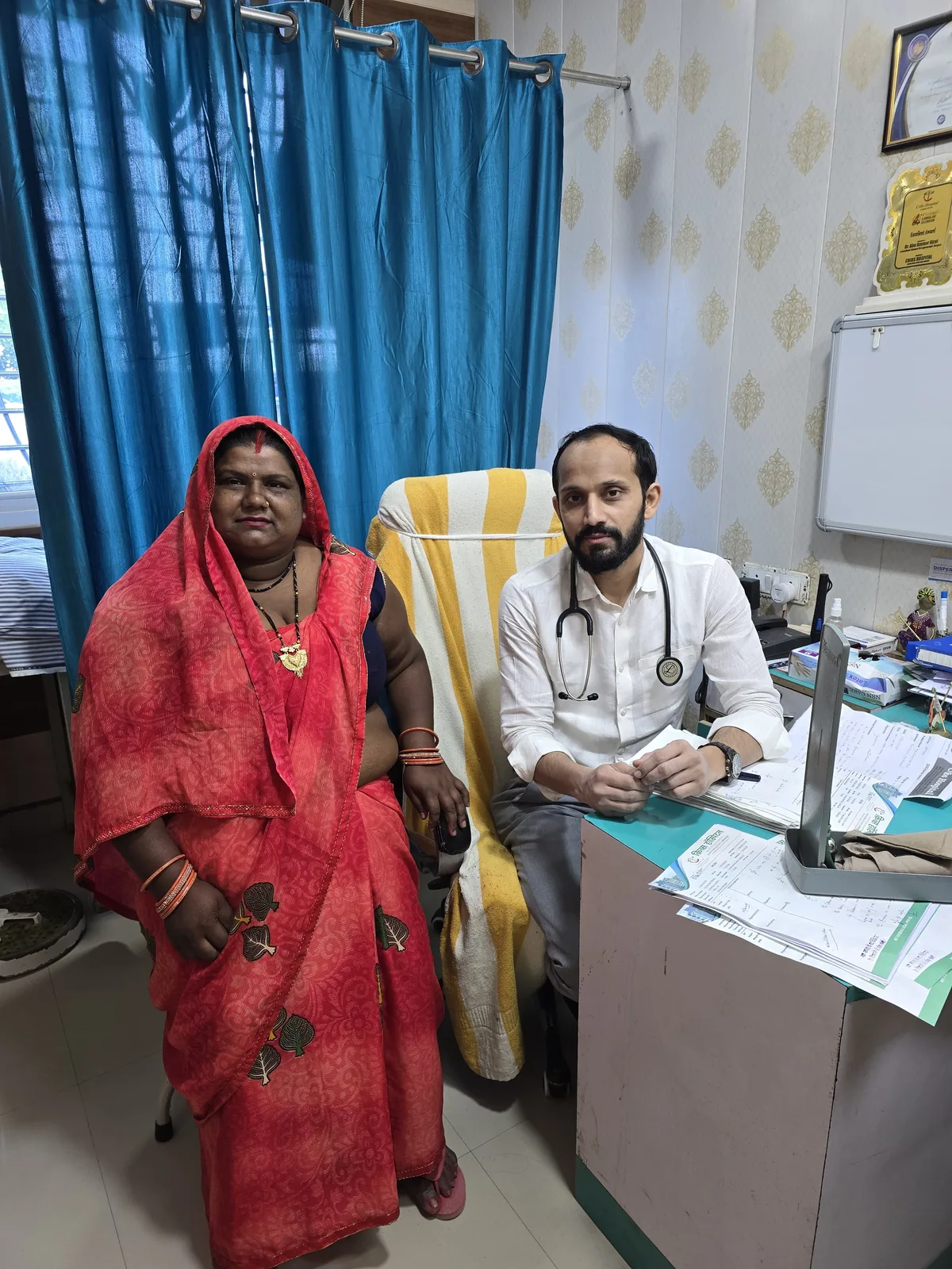 Consultation at the OPD, Cribs Hospital, Madhubani